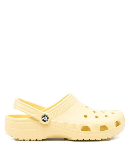 CROCSTM Natural Perforated Heel-Strap Slippers