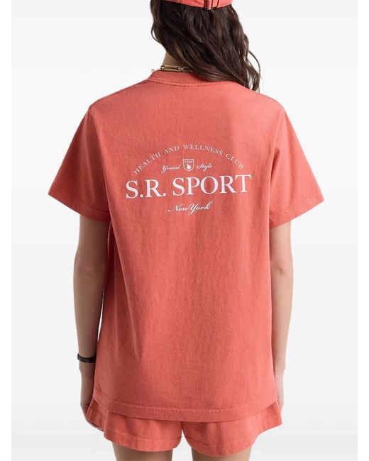 Sporty & Rich Pink Cotton T-Shirt