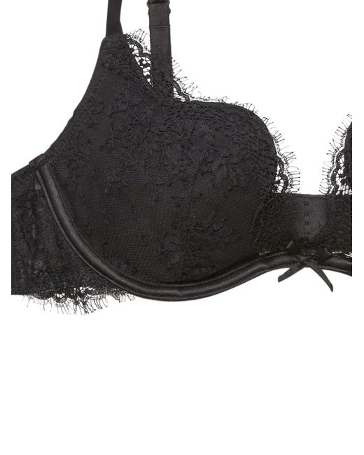 Fleur du Mal Black Lace Underwired Bra