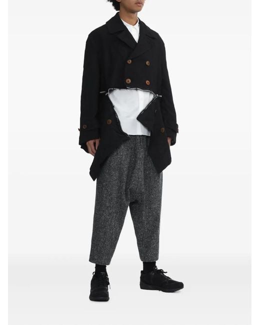 COMME DES GARÇON BLACK Black Double-Breasted Zip Jacket for men