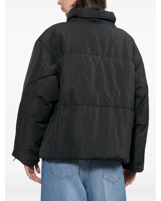 Toga Black Quilted Zip-Up Jacket