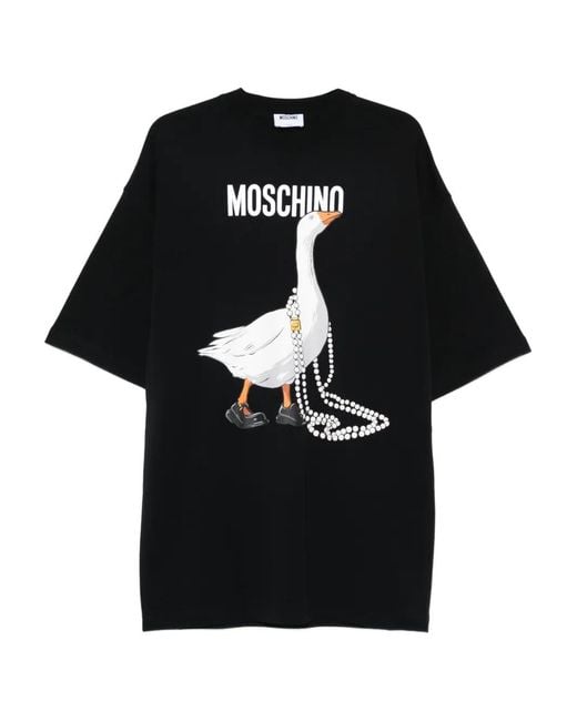 Moschino Black Moschino Graphic-Print Mini Dress
