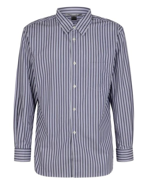 T-Shirt A Righe Con Tasca Applicata di Comme des Garçons in Blue da Uomo