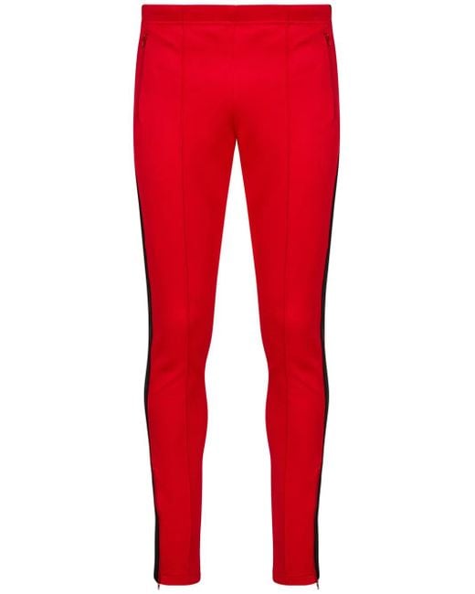 Maison Margiela Red Side-Stripe Track Pants for men