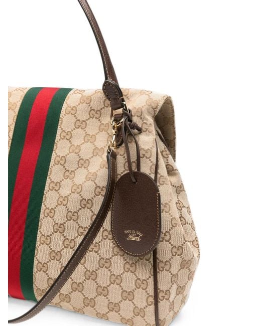 Gucci Natural Paparazzo Top-Handle Tote Bag