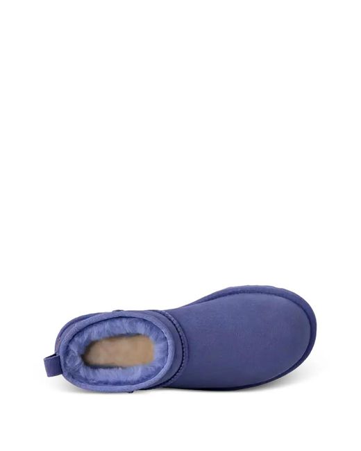 Ugg Blue Classic Ultra Mini Pull-Tab Boots