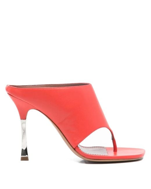 Paris Texas Red Lorena Thong-Strap Sandals