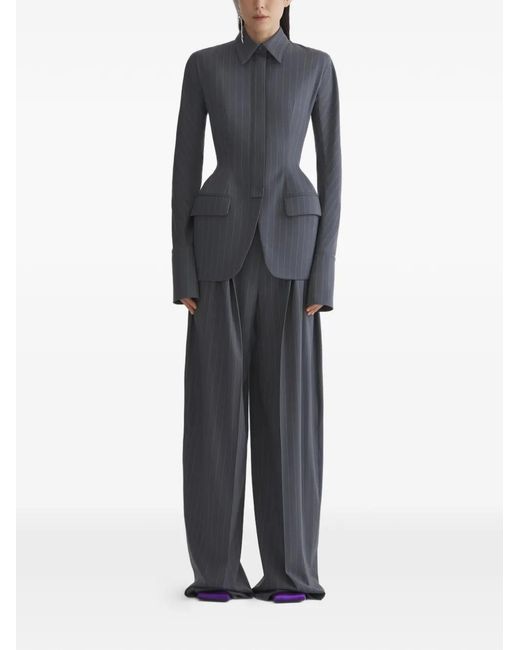 Mugler Black Pinstripe Jacket