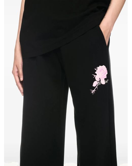Off-White c/o Virgil Abloh Black Roses Arrows Track Pants