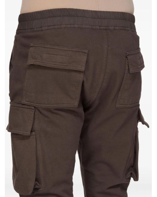 Rick Owens Brown Drawstring Cargo Pants for men