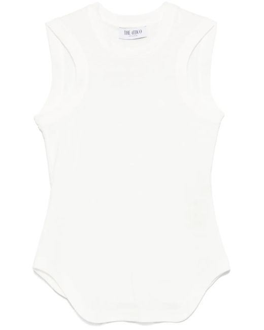 La camiseta de tanques de Attico Reese The Attico de color White