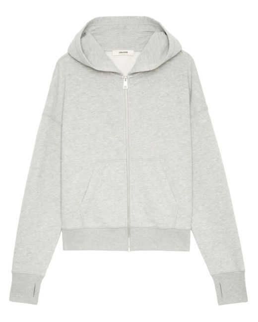 Zadig & Voltaire Mia Hooded Sweatshirt in White | Lyst Australia