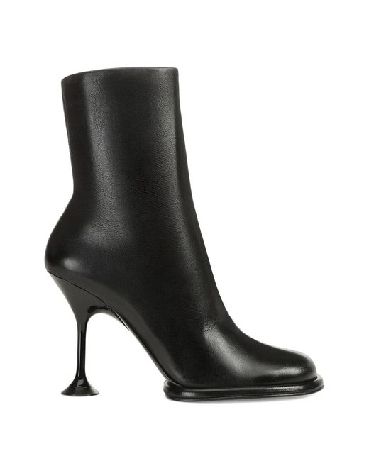 Sergio Rossi Black Orb Heel Boots