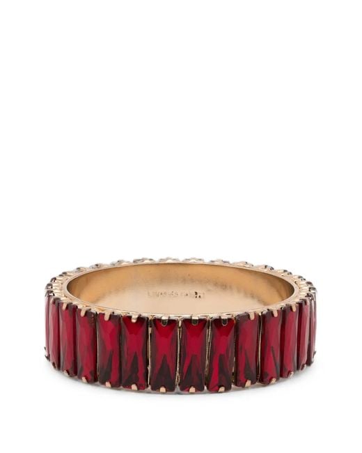 Liviana Conti Red Crystal-Embellished Bracelet