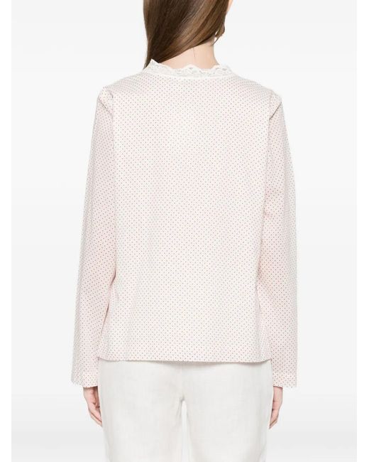 Posse White Marlowe Lace Bows Blouse