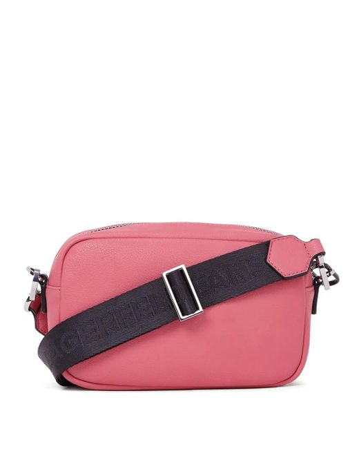 Karl Lagerfeld Pink Logo-Plaque Box Camera Bag
