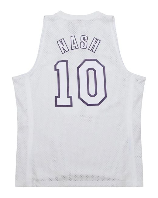 Mitchell & Ness Gray Steve Nash Los Angeles Lakers 2012 Jersey for men