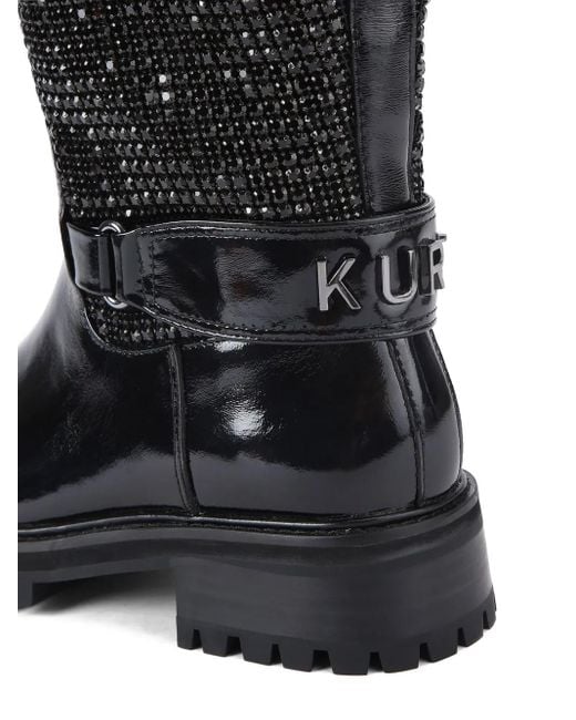 Bottes À Ornements En Cristal Kurt Geiger en coloris Black