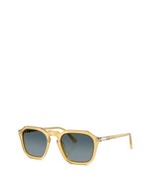 Persol Blue Square-Frame Sunglasses