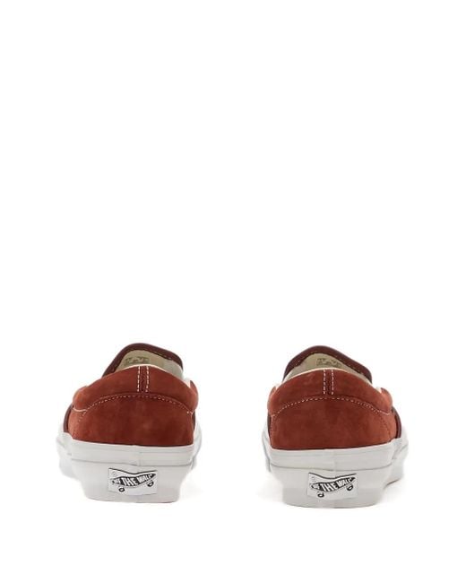 Vans Brown Lx Classic 98 Slip-On Sneakers
