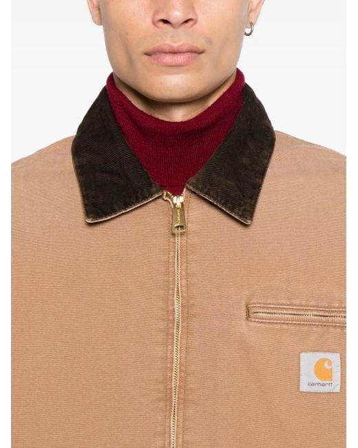 Carhartt OG Detroit Jacke mit Cordkragen in Natural für Herren