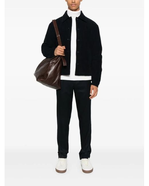 Fursac Black Denim Jacket for men