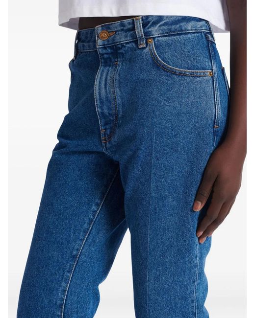 Balmain Blue Straight-Leg Jeans