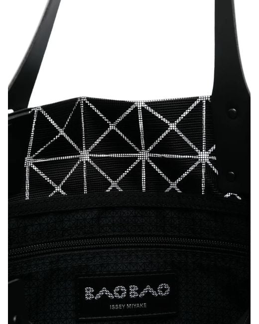 Issey Miyake White Prism Metallic-Finish Tote Bag