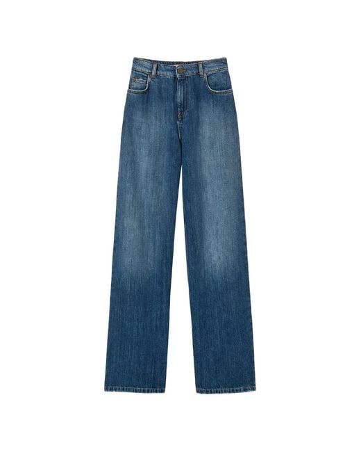 Twinset Blue Jean Ample À Cinq Poches