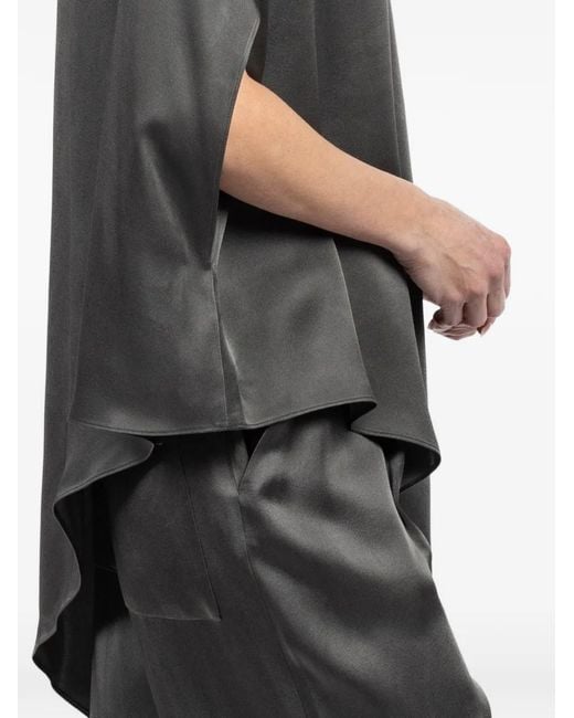 LAPOINTE Gray Asymmetric Tunic Top