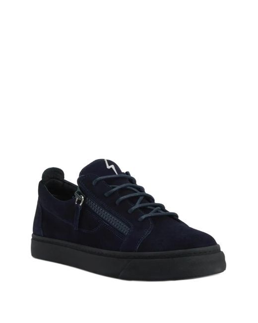 Giuseppe Zanotti Blue Frankie Zip-Lace Sneakers for men
