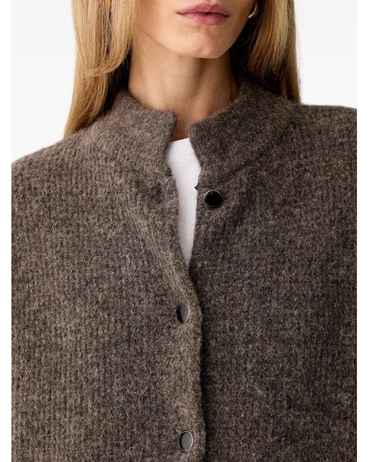 Gestuz Black Alphagz Button-Up Knit Cardigan