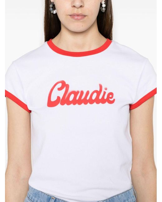 Claudie Pierlot Claudie Katoenen T-shirt in het White