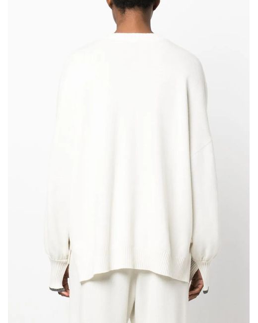 Brunello Cucinelli White Cashmere Sweater