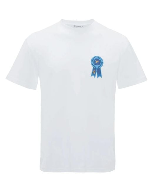 J.W. Anderson White Rosette T-Shirt