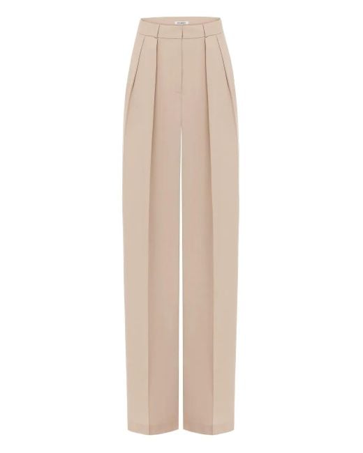 ANNAFOXY Natural Pintuck Detailing Trousers