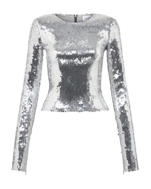 16Arlington Loida スパンコール Tシャツ Gray