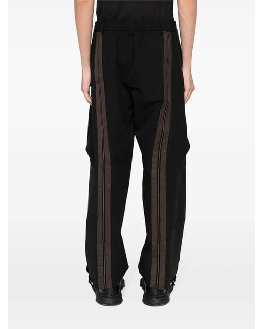 CROQUIS Black Tapered Trousers for men