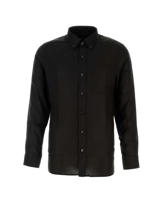 Tom Ford Black Button Slim Fit Shirt for men