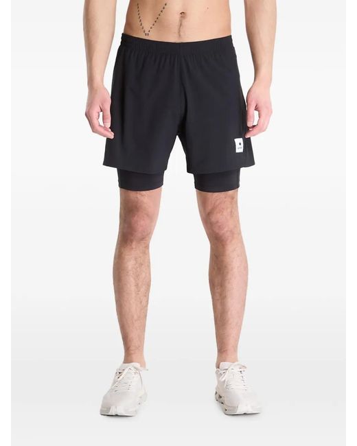Saysky Blue Pace 2-In-1 Shorts for men