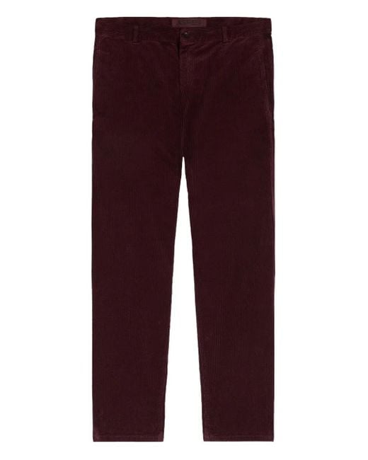 Aspesi Purple Corduroy Trousers for men