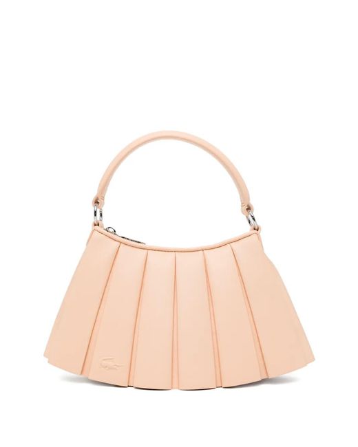 Lacoste Pink Medium Runway Lenglen Tote Bag