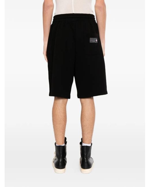 Ih Nom Uh Nit Black Logo-Print Knee-Length Shorts for men