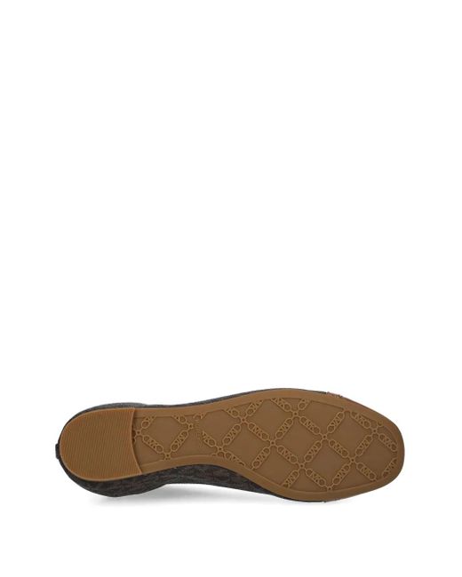 MICHAEL Michael Kors Brown Ballerinas mit Monogrammmuster