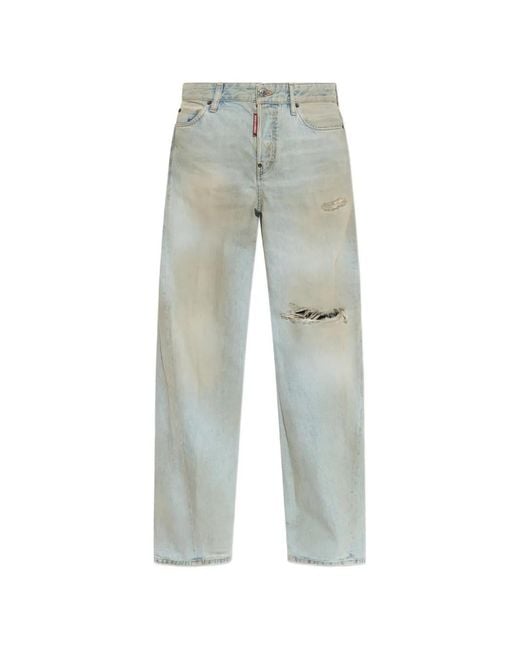 DSquared² Gray Cropped Jeans