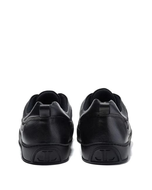 Leandro Lopes Black Ezio Quilted-Pattern Sneakers