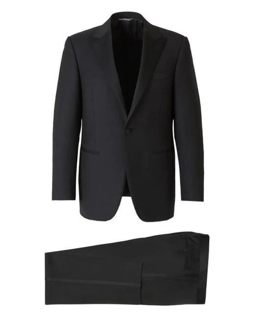 Canali Einreihiger Anzug in Black für Herren