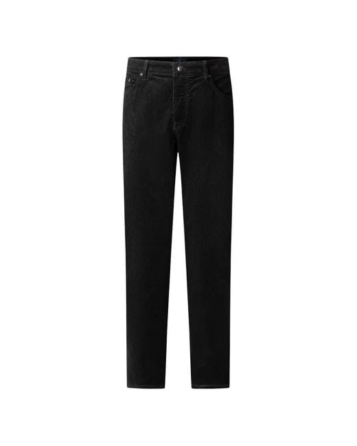 Hackett Trinity Ribfluwelen Broek in het Black voor heren