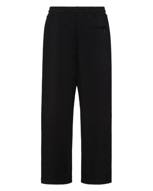 DSquared² Black Jersey Track Pants for men