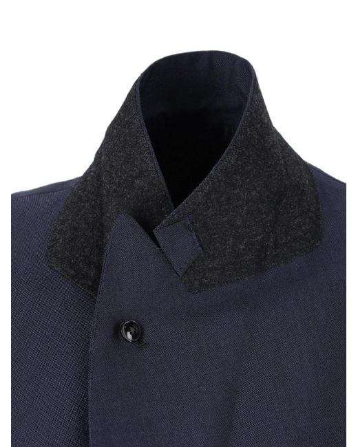 Kaptain Sunshine Blue Double-Breasted Blazer for men